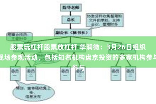 股票玩杠杆股票放杠杆 华润微：3月26日组织现场参观活动，包括知名机构盘京投资的多家机构参与