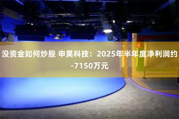 没资金如何炒股 申昊科技：2025年半年度净利润约-7150万元